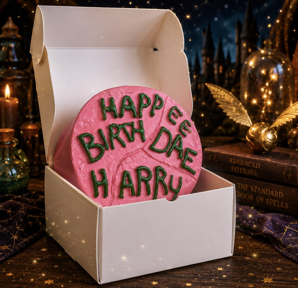 Replica in resina torta "Happee Birthdae Harry"