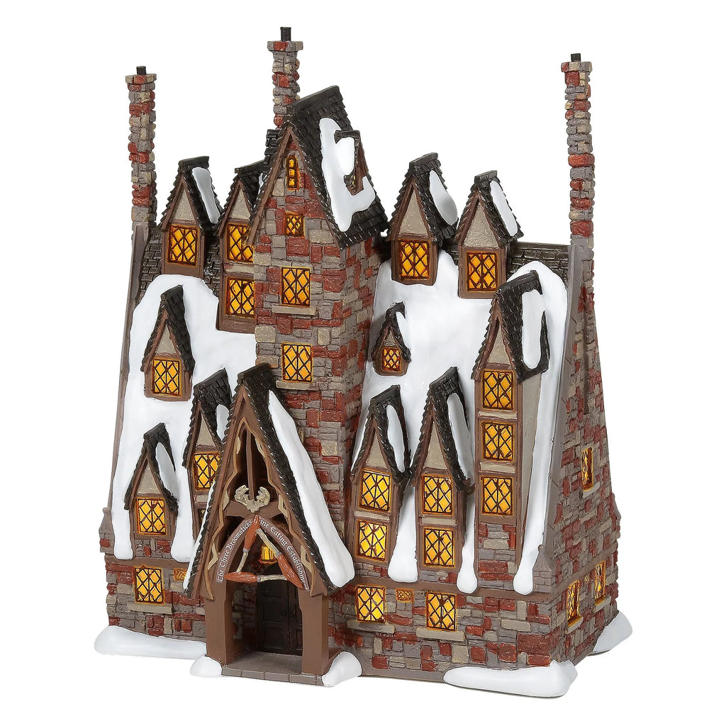 The Three Broomsticks Illuminated Model Building - Harry Potter Village by D56