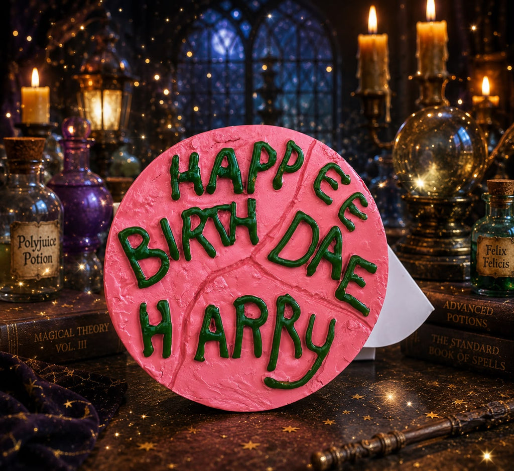 Replica in resina torta "Happee Birthdae Harry"